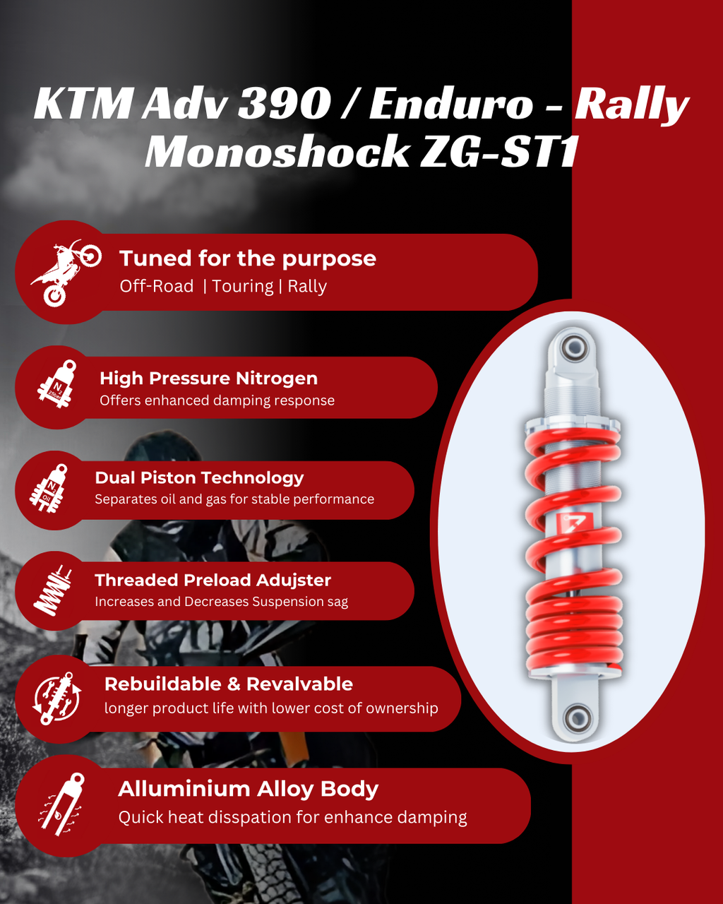 Enduro 390 Rally Monoshock