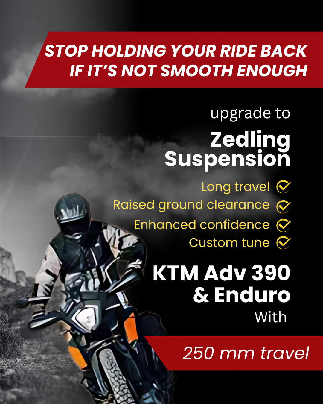 Enduro 390 – Rally Fork Kit