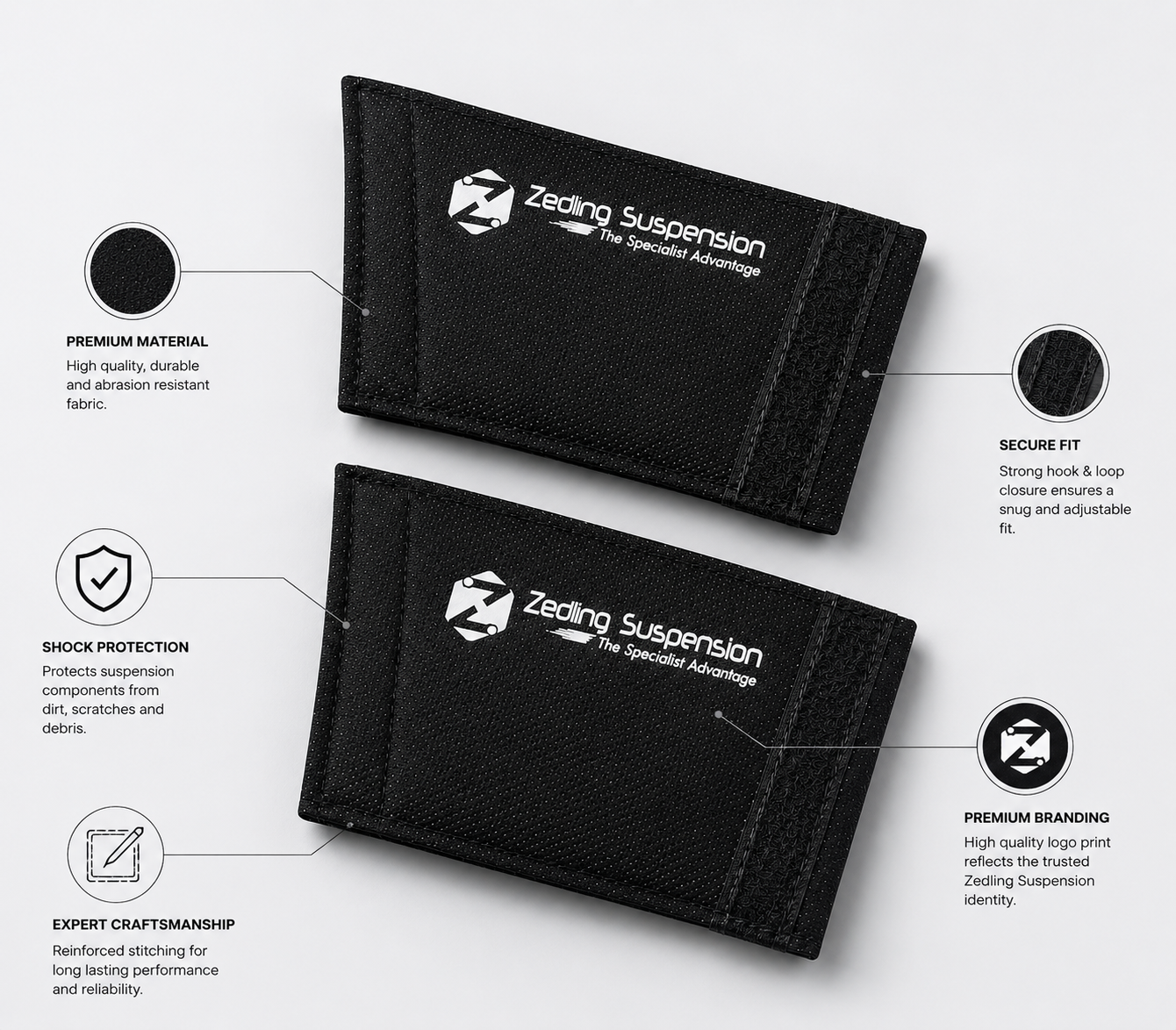 Zedling Fork Seal Covers